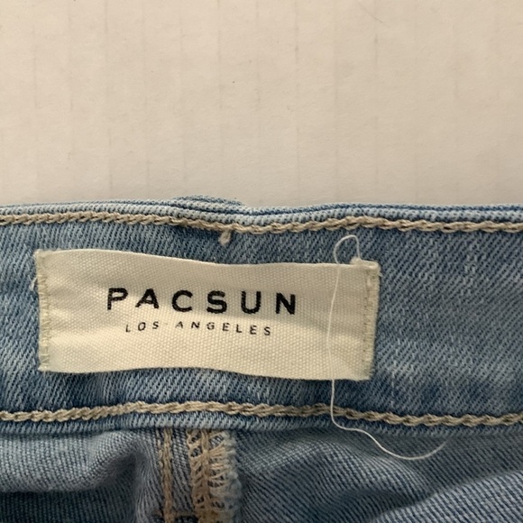 Pacsun Super Strength Shortie Denim Shorts Size 29 - Picture 4 of 8